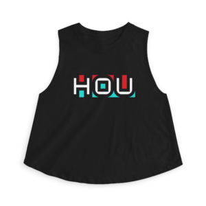 HOU Boilers - Sleeveless Crop Top - Black