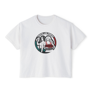 F'em & Feed'em Crawfish! Women's Cropped Boxy Tee