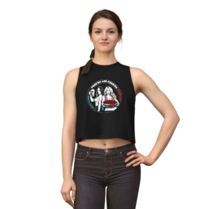 F'em & Feed'em Crawfish! Sleeveless Crop Top - Black