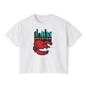 Crawfish Houston Skyline / Boil, Pinch, Peel, Eat, Repeat - Women's Boxy Tee