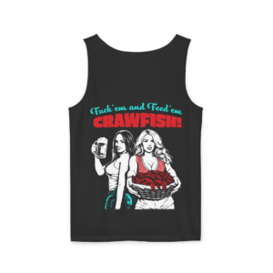 F'em & Feed'em Crawfish / HOU - PREMIUM Garment-Dyed Tank Top - Black